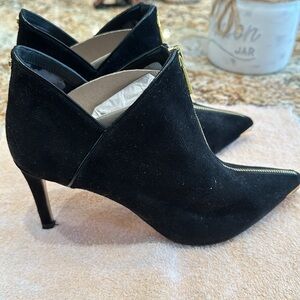 Ted Baker, Black suede 3.5” heel, worn couple times